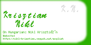 krisztian nikl business card